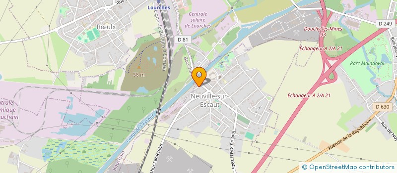 localisation de l'entreprise MONSIEUR PIERRE TURPAIN  NEUVILLE-SUR-ESCAUT