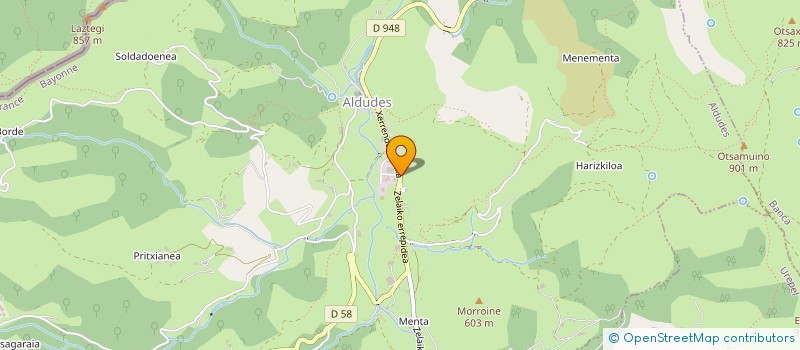 localisation de l'entreprise MONSIEUR PIERRE UHALDE  ALDUDES