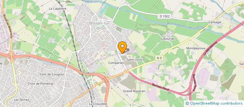 localisation de l'entreprise MONSIEUR PIERRE URBAIN à BOUJAN-SUR-LIBRON