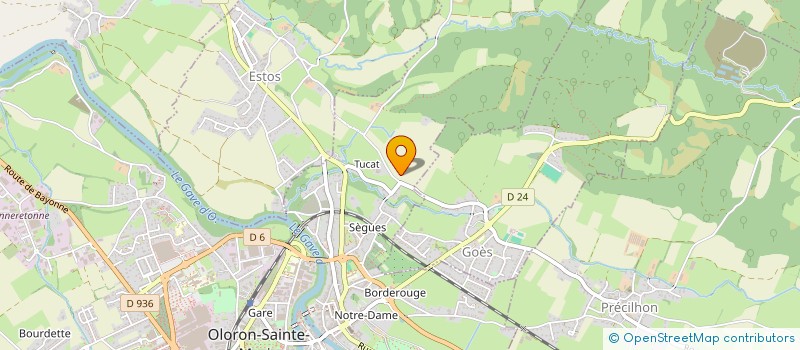 localisation de l'entreprise MONSIEUR PIERRE USIETO  OLORON-SAINTE-MARIE