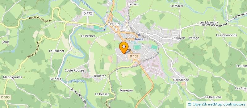 localisation de l'entreprise MONSIEUR PIERRE VACHER à TENCE