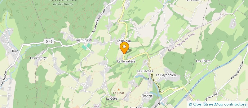 localisation de l'entreprise MONSIEUR PIERRE VACHON FRANCE  MIRIBEL-LES-ECHELLES