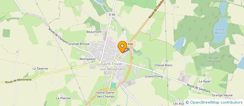 localisation de l'entreprise MONSIEUR PIERRE VADEBOIN  SAINT-TRIVIER-SUR-MOIGNANS