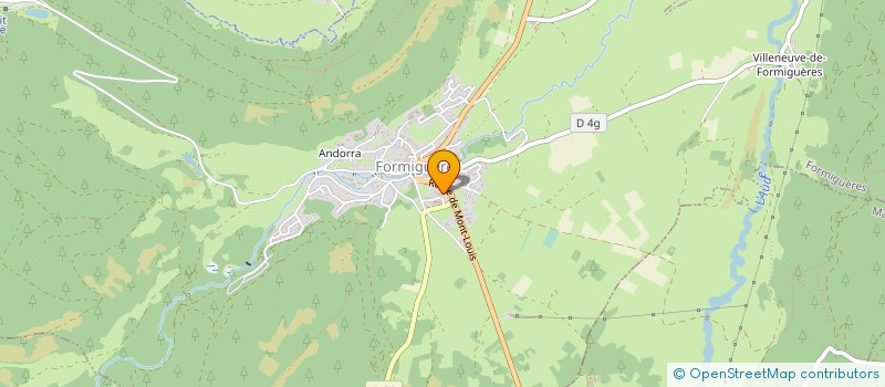 localisation de l'entreprise MONSIEUR PIERRE VAILLON  LES ANGLES