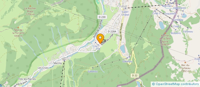 localisation de l'entreprise MONSIEUR PIERRE VAILLY  CHATEL