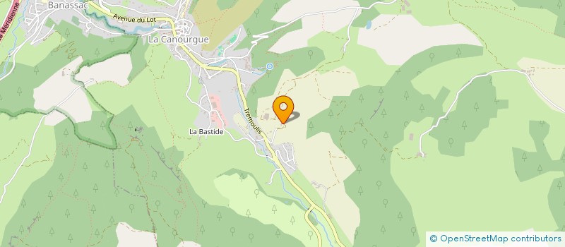 localisation de l'entreprise MONSIEUR PIERRE VALENTIN  LA CANOURGUE