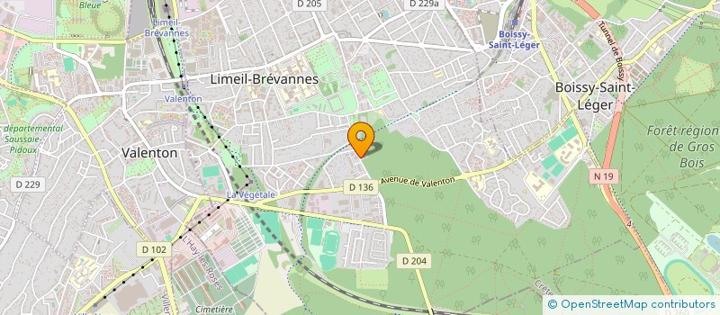 localisation de l'entreprise MONSIEUR PIERRE VALENTIN LATTE  LIMEIL-BREVANNES
