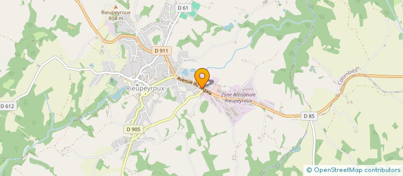 localisation de l'entreprise MONSIEUR PIERRE-VALENTIN TRIFFAULT  RIEUPEYROUX