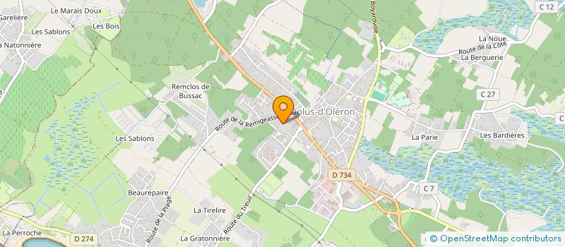 localisation de l'entreprise MONSIEUR PIERRE VALLAIN  DOLUS-D'OLERON