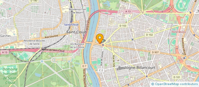 localisation de l'entreprise MONSIEUR PIERRE VALLEE à BOULOGNE-BILLANCOURT