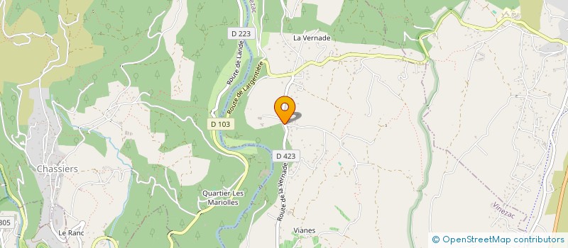 localisation de l'entreprise MONSIEUR PIERRE VANDENBOSSCHE  VINEZAC