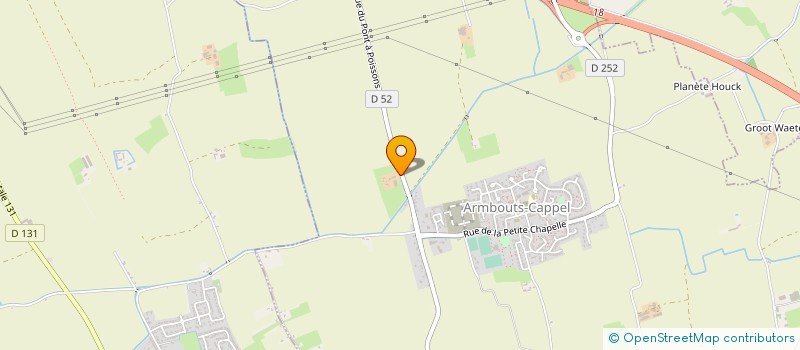 localisation de l'entreprise MONSIEUR PIERRE VANDEVELDE  ARMBOUTS-CAPPEL