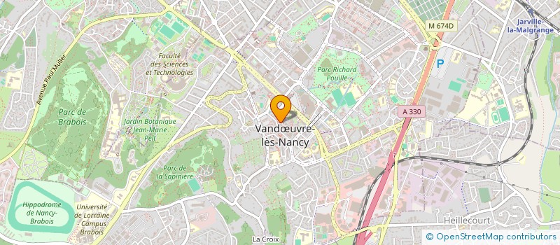 localisation de l'entreprise MONSIEUR PIERRE VANNIEUWENHUYSE  VANDUVRE-LES-NANCY