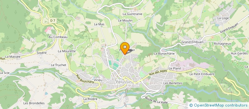 localisation de l'entreprise MONSIEUR PIERRE VARAGNAT  PELUSSIN