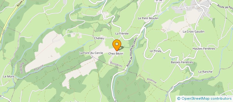 localisation de l'entreprise MONSIEUR PIERRE VARINARD  BUSSIERES