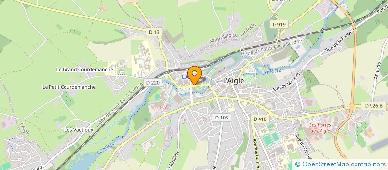 localisation de l'entreprise MONSIEUR PIERRE VAUGEOIS à L'AIGLE