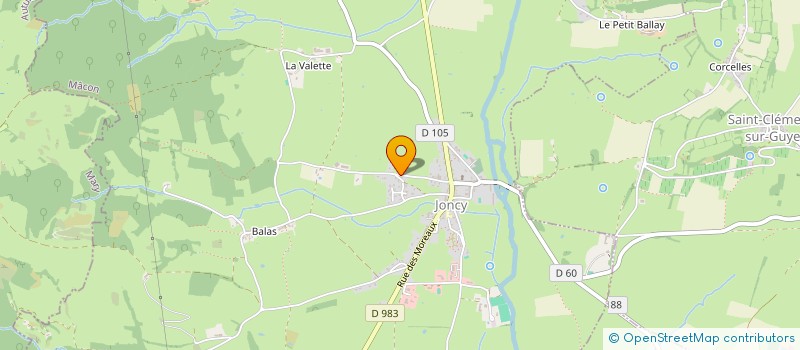 localisation de l'entreprise MONSIEUR PIERRE VELARD  JONCY