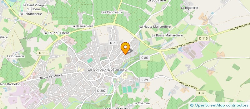 localisation de l'entreprise MONSIEUR PIERRE VELCIN  LE LOROUX-BOTTEREAU