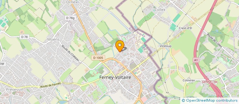 localisation de l'entreprise MONSIEUR PIERRE VELLUT  FERNEY-VOLTAIRE