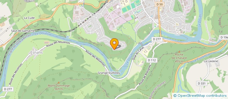 localisation de l'entreprise MONSIEUR PIERRE-VENCESLAS MULLER  BAUME-LES-DAMES