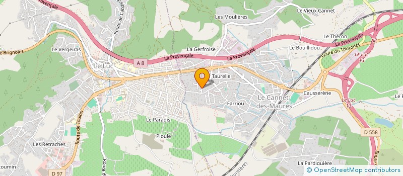 localisation de l'entreprise MONSIEUR PIERRE VERBRUGGHE à LE CANNET-DES-MAURES