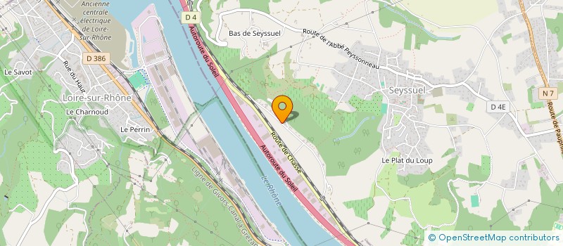 localisation de l'entreprise MONSIEUR PIERRE VERJUS  SEYSSUEL