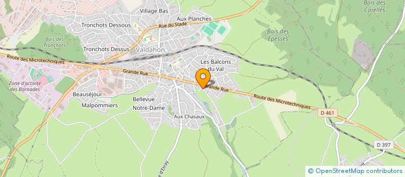 localisation de l'entreprise MONSIEUR PIERRE VERNEREY  VALDAHON