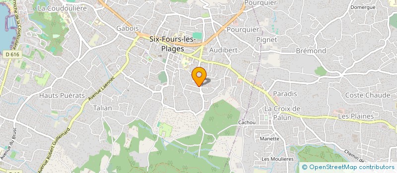 localisation de l'entreprise MONSIEUR PIERRE VERNIERE à SIX-FOURS-LES-PLAGES