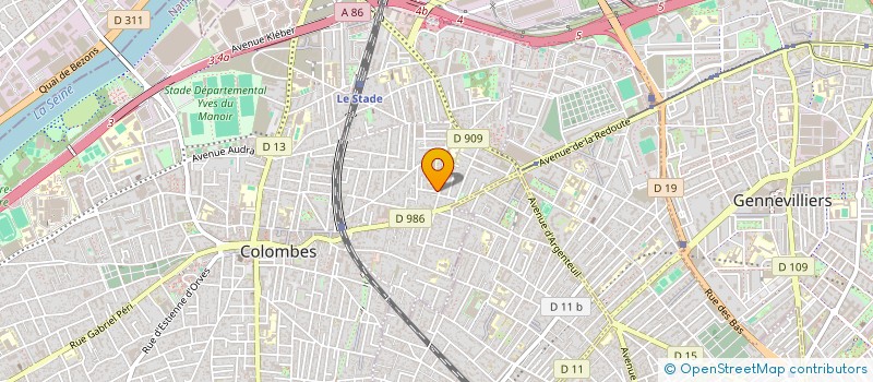 localisation de l'entreprise MONSIEUR PIERRE VERRIER à COLOMBES