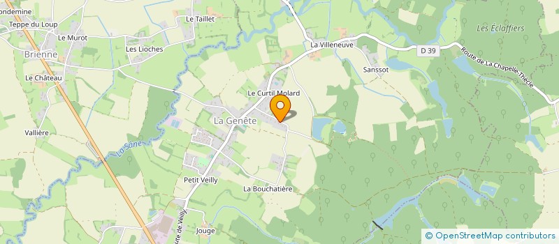 localisation de l'entreprise MONSIEUR PIERRE VEUILLET  LA GENETE