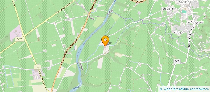 localisation de l'entreprise MONSIEUR PIERRE VEYRAT  GIGONDAS