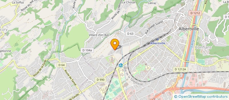 localisation de l'entreprise MONSIEUR PIERRE VEYRES  ALBERTVILLE