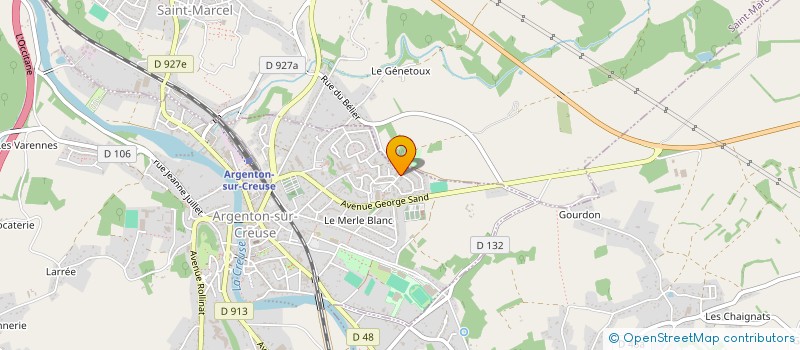 localisation de l'entreprise MONSIEUR PIERRE VEZARD à ARGENTON-SUR-CREUSE