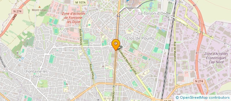 localisation de l'entreprise MONSIEUR PIERRE VIAL à DIJON