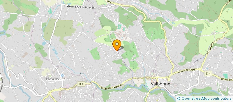 localisation de l'entreprise MONSIEUR PIERRE VIALA  CHATEAUNEUF-GRASSE