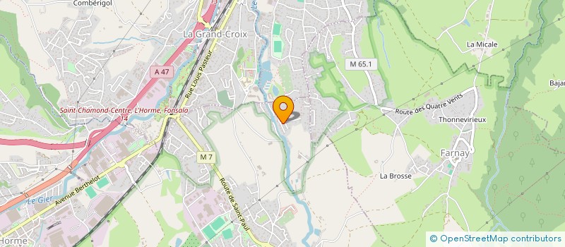 localisation de l'entreprise MONSIEUR PIERRE VIALETON  SAINT-PAUL-EN-JAREZ