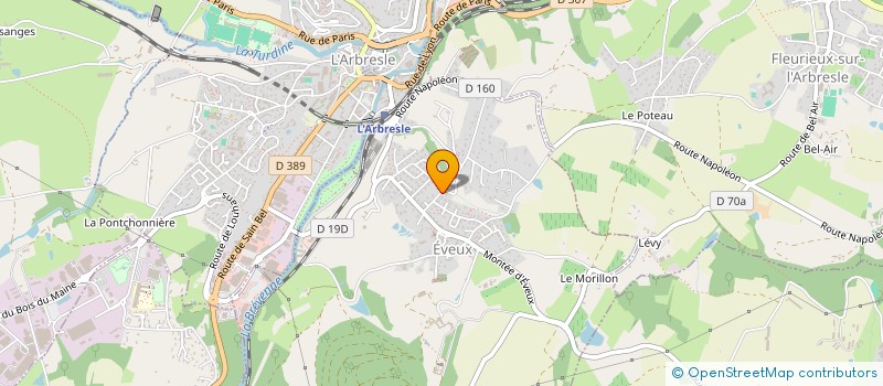 localisation de l'entreprise MONSIEUR PIERRE VIALLY  EVEUX