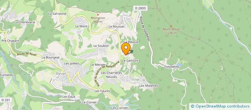 localisation de l'entreprise MONSIEUR PIERRE VIANNEY-LIAUD  REVEL