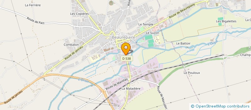 localisation de l'entreprise MONSIEUR PIERRE VIBERT  BEAUREPAIRE