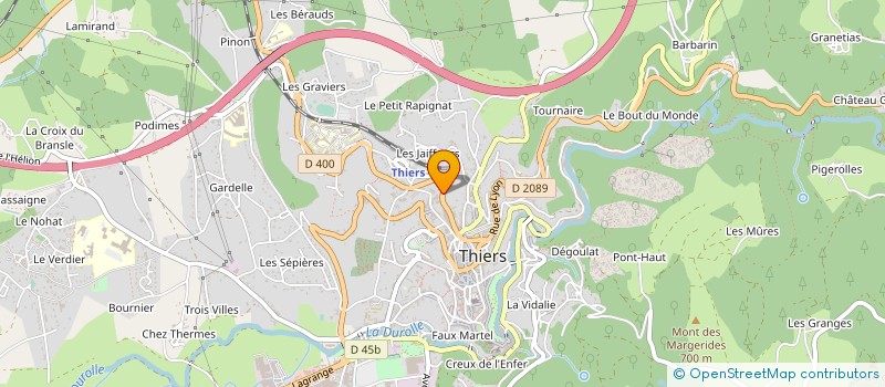 localisation de l'entreprise MONSIEUR PIERRE VIDEAU à THIERS