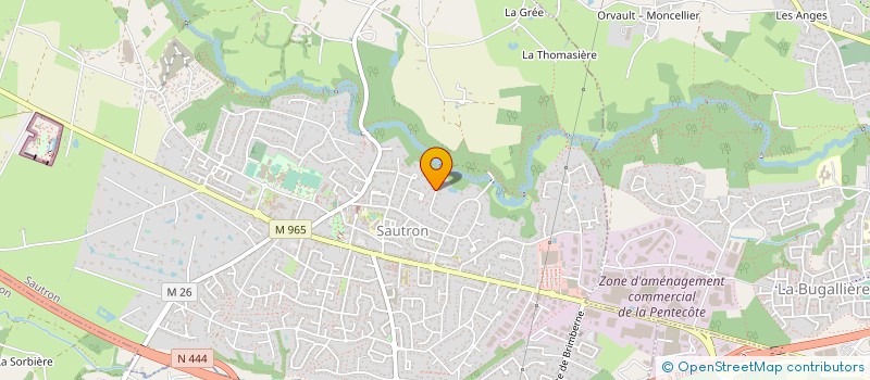 localisation de l'entreprise MONSIEUR PIERRE VIDEAU  SAUTRON