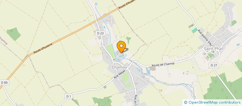 localisation de l'entreprise MONSIEUR PIERRE VIGNEZ  CHAMOY