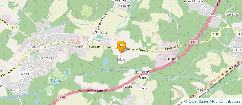 localisation de l'entreprise MONSIEUR PIERRE VIGUIER  ANGRESSE