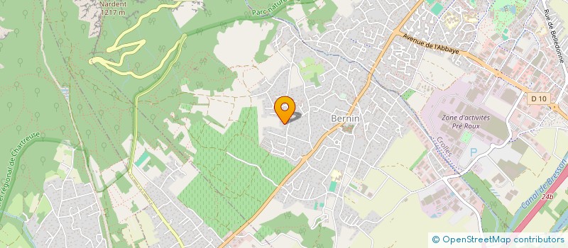 localisation de l'entreprise MONSIEUR PIERRE VILGRAIN  BERNIN