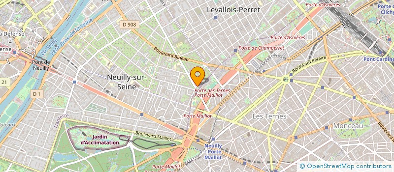 localisation de l'entreprise MONSIEUR PIERRE VILLA  NEUILLY-SUR-SEINE
