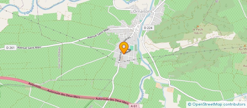 localisation de l'entreprise MONSIEUR PIERRE VILLAIN  ORNAISONS