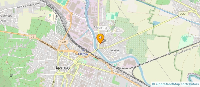 localisation de l'entreprise MONSIEUR PIERRE VILLANUEVA  MAGENTA