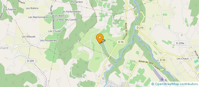 localisation de l'entreprise MONSIEUR PIERRE VILLARD  SAINT-THOMAS-EN-ROYANS