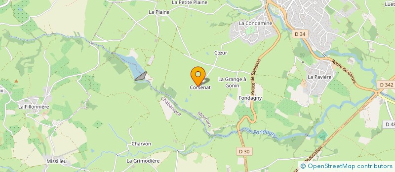 localisation de l'entreprise MONSIEUR PIERRE VILLARD  MORNANT