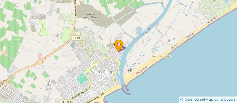 localisation de l'entreprise MONSIEUR PIERRE VILLENEUVE  VALRAS-PLAGE